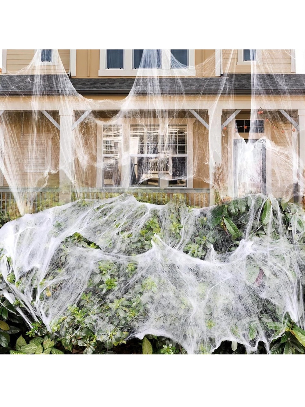 Amazon 900 Sq Ft Spider Webs Halloween Decorations Bonus with 30 Fake Spiders